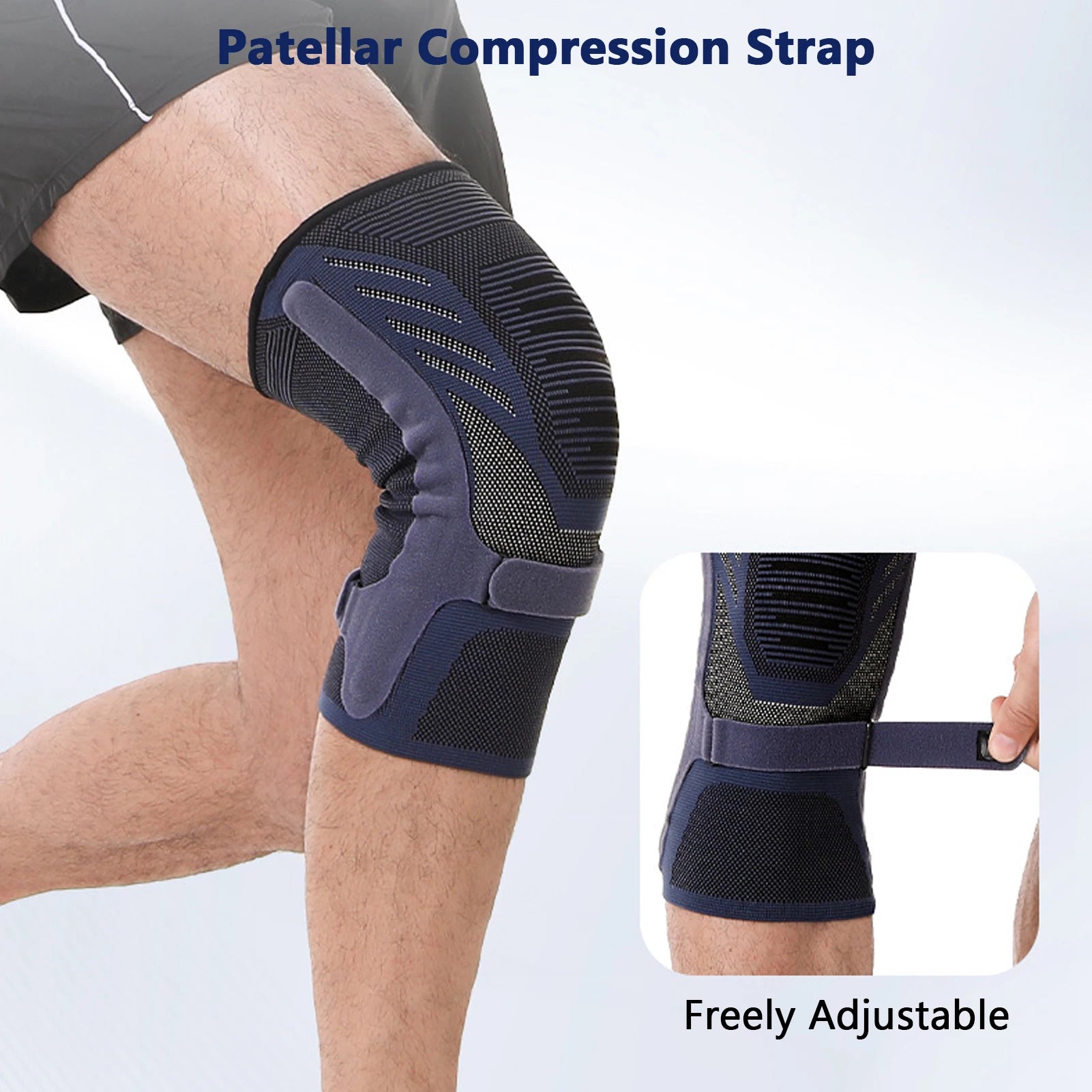 Compression Knee Brace &ndash; Dual-Side Spring Stabilizers