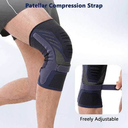 Compression Knee Brace &ndash; Dual-Side Spring Stabilizers