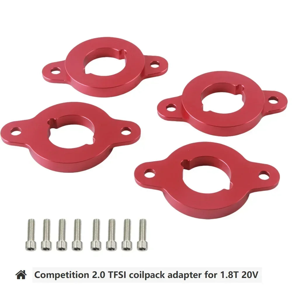 Coilpack Adapter Plates Billet Aluminum For VW Audi A4 1.8T 2.0TFSI by InterCyprus Trading Ltd