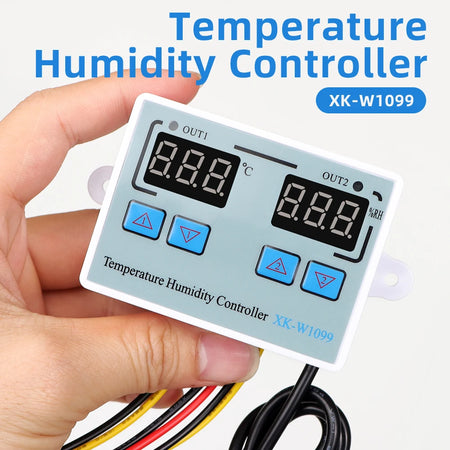 220V Digital Temperature Humidity Controller &ndash; Dual LED