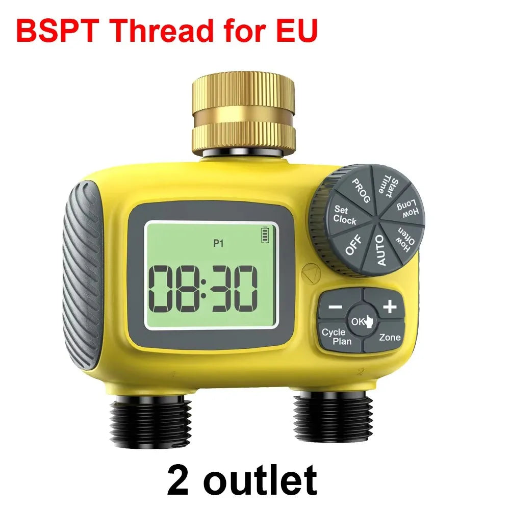 Smart Water Timer &ndash; LCD Display For Easy Scheduling 2 outlet