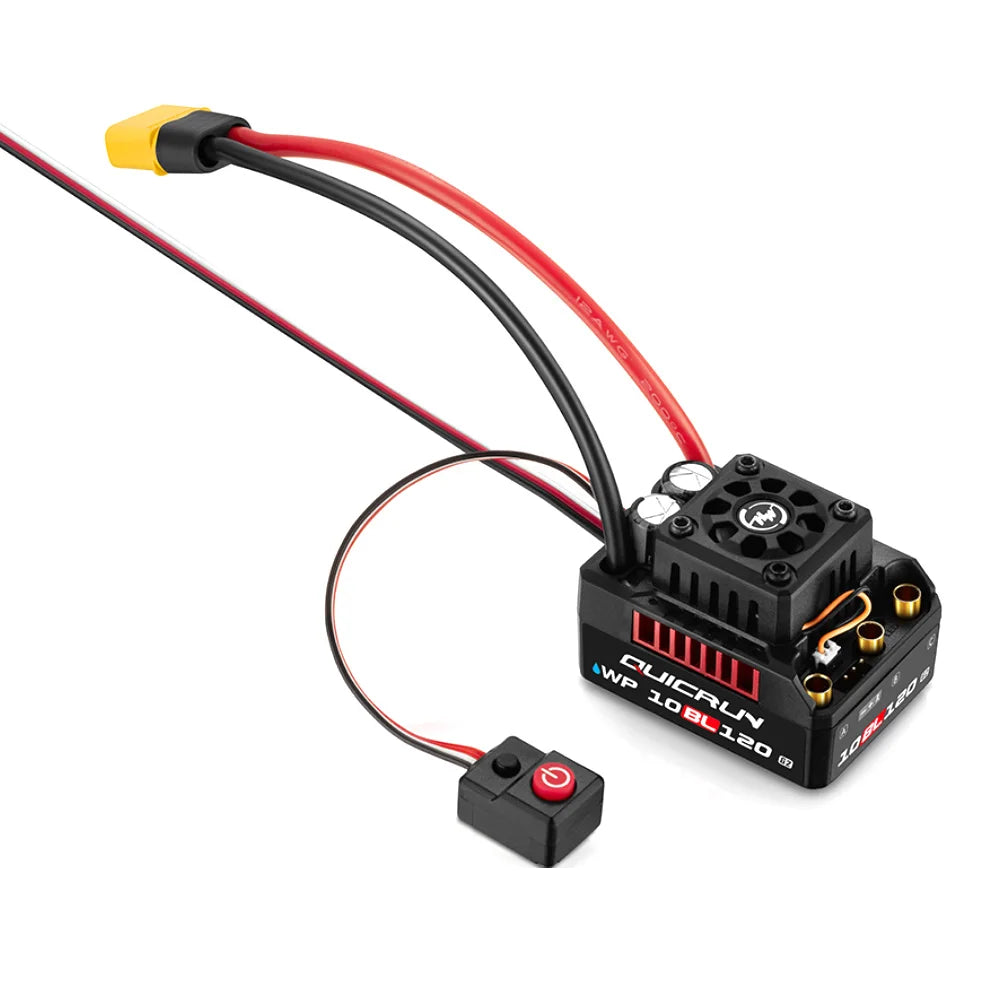 HobbyWing QuicRun WP 10BL120 G2 120A Waterproof Sensorless Brushless ESC Speed Controller 3652 3660 G2 Motor for 1/10 RC Cars by InterCyprus Trading Ltd