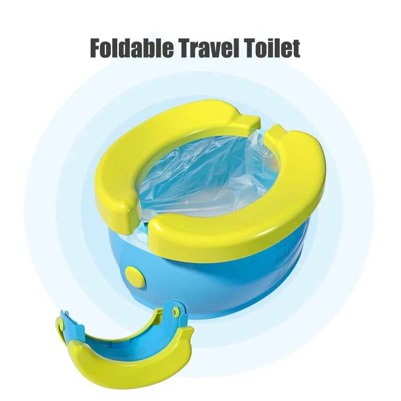 Foldable Travel Baby Potty Training Seat - Portable, Easy to Clean, Unisex