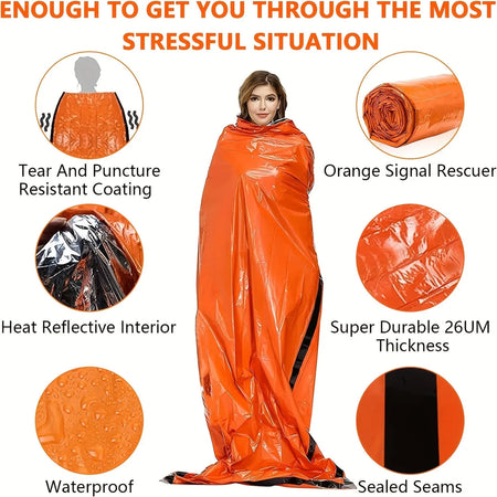 NoEnName_Null Portable Waterproof Emergency Survival Sleeping Bag