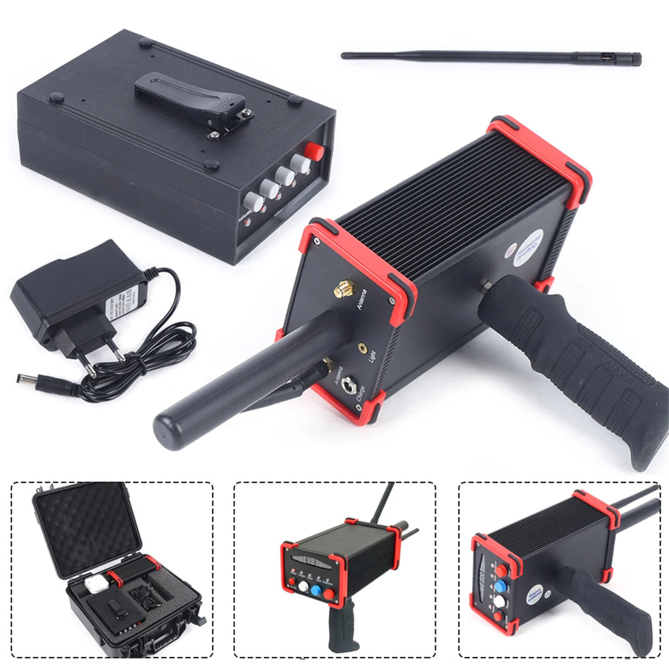 Χειροκίνητος Μεταλλικός Ανιχνευτής Διπλής Συσκευής Χρυσού Αργύρου Μέγιστο Βάθος 16Μ