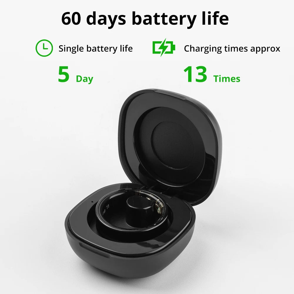 2024 COLMI R09 Smart Ring with Charging Case, Health &amp; Sleep Monitor