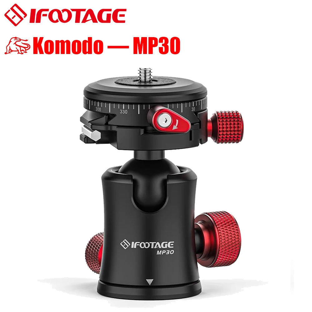 IFOOTAGE Ball Head Komodo MP30 &ndash; Dual 360 Panoramic MP30 / CHINA