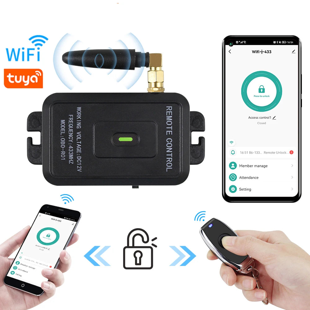 R01 - Smart Wifi Tuya Access Control Kit Remote Unlock