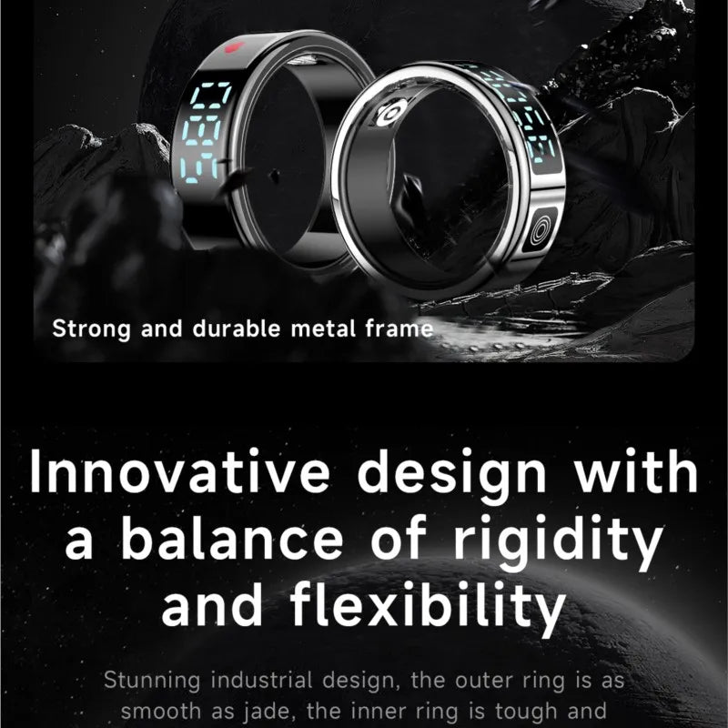 2025 SR08 Smart Ring with LED Display