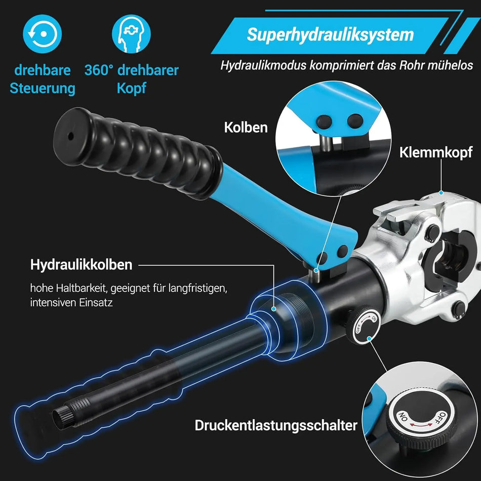 Hydraulisk Kramptång TH16 20 26 32mm Rotationshuvud 16T