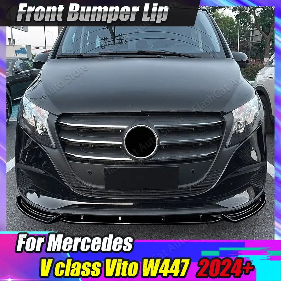Вито W447 Преден Бампер Сплитер Устие Диффузор Спойлер ABS