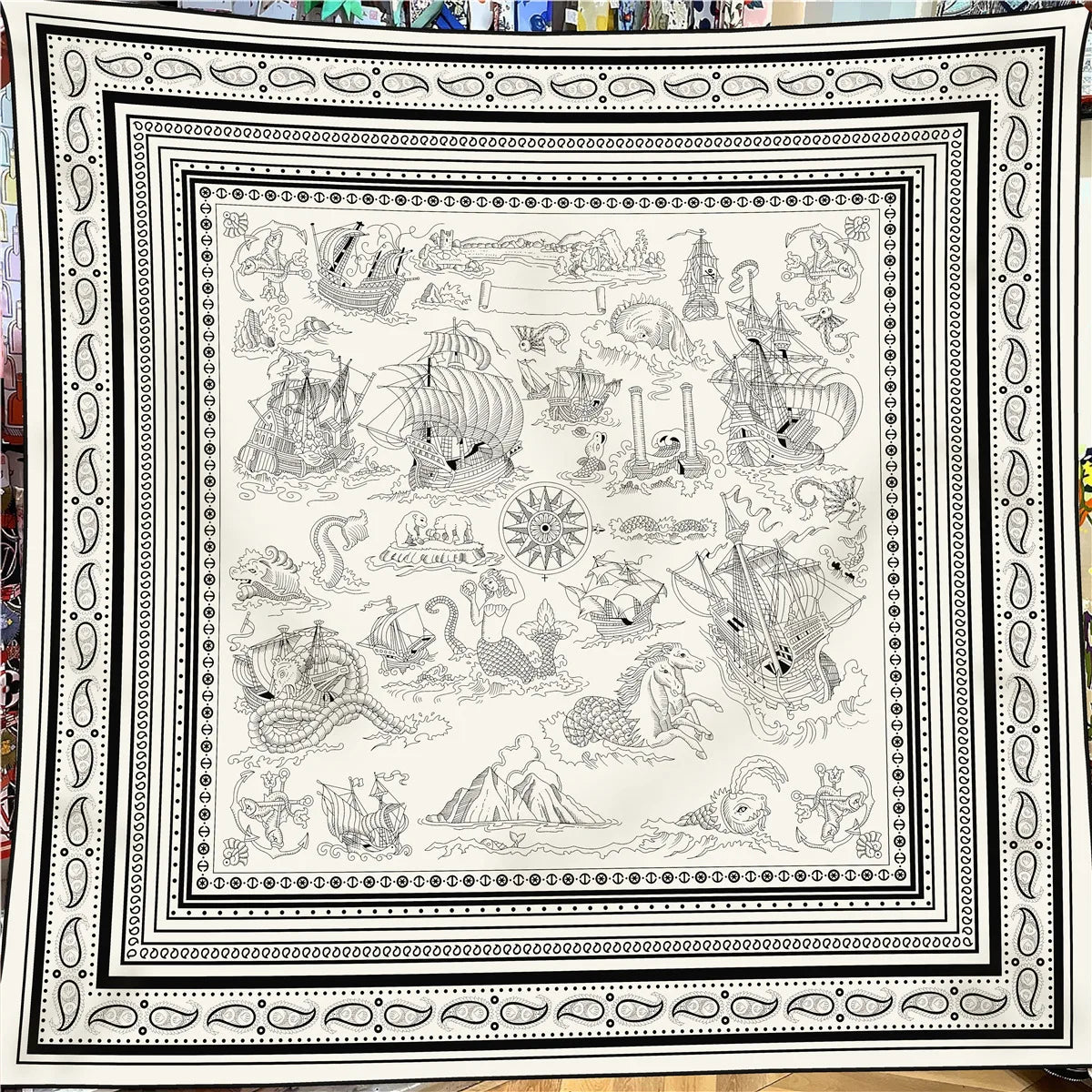 130cm Winter Keep Warm Scarf &ndash; Luxurious Silk Cashmere Blend 2413005-1