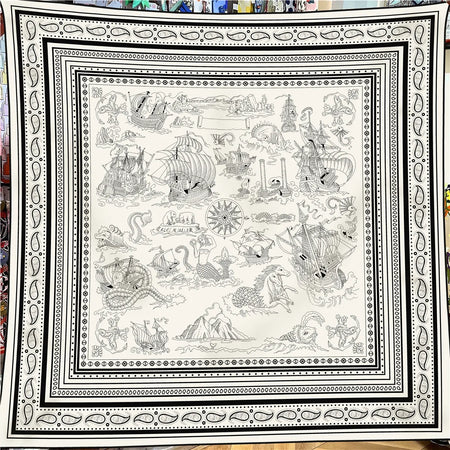 130cm Winter Keep Warm Scarf &ndash; Luxurious Silk Cashmere Blend 2413005-1