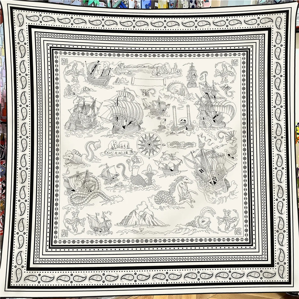 130cm Winter Keep Warm Scarf &ndash; Luxurious Silk Cashmere Blend 2413005-1