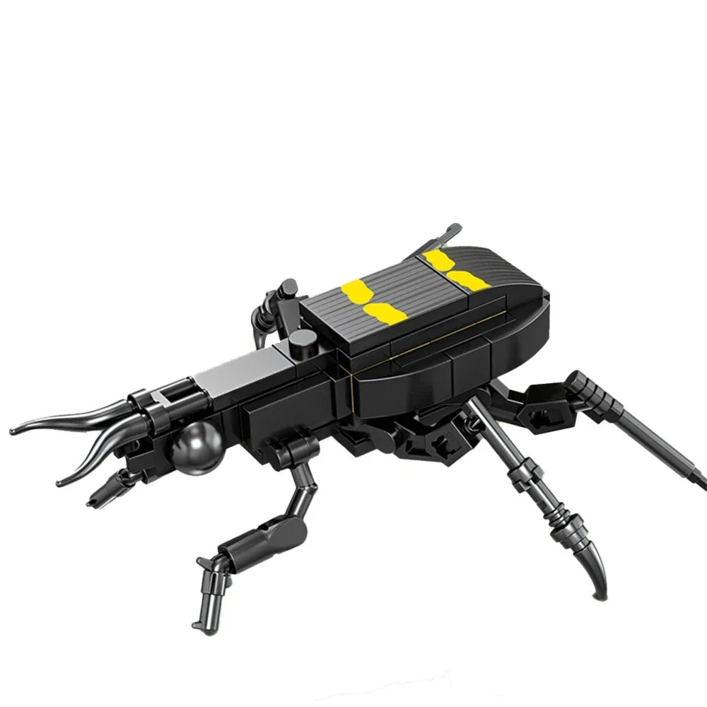 Rhinoceros Beetle Colorful 3D Model Blocks Toy &ndash; Easy Build