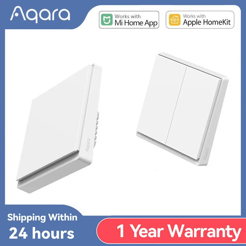 Comutator de Perete Inteligent Zigbee 3.0 Aqara E1 pentru Xiaomi Mi Home și HomeKit