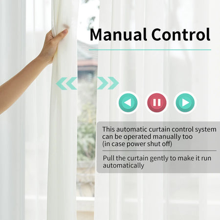 Tuya Smart WiFi/Zigbee Electric Curtain Motor with Voice Control