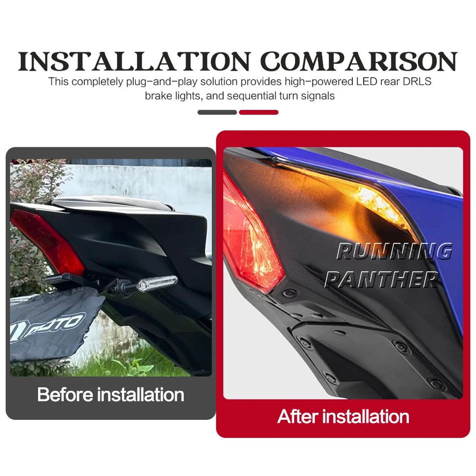 Rear Light Turn Signal LED Black for Yamaha YZF-R7