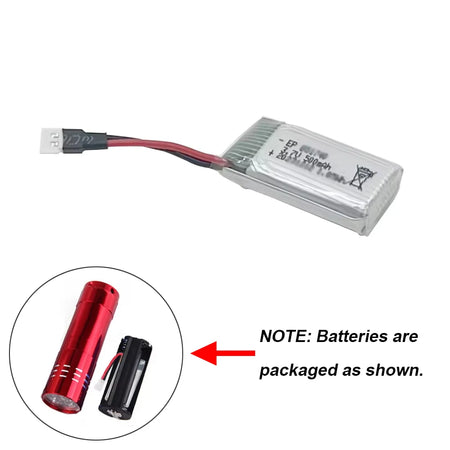 Qidi560 RC Plane Parts Kit - All In One Upgrade With Battery 1pcs 500mAh Battery