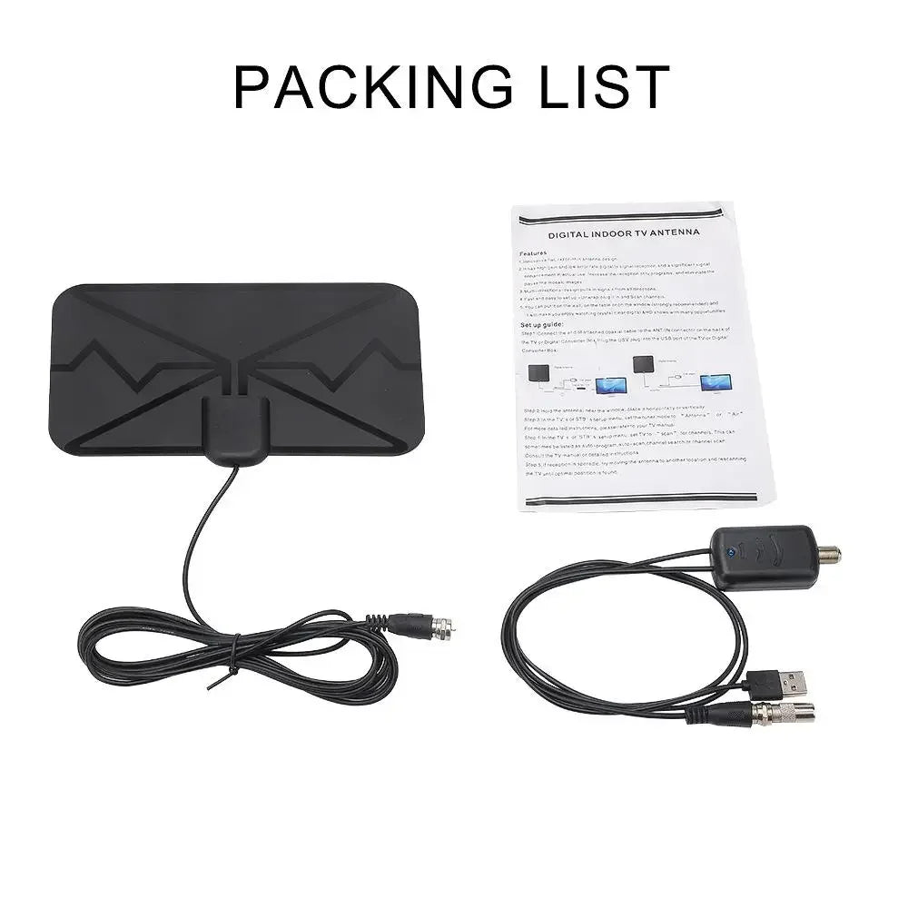 Miles AAR5 Smart TV Antenna &ndash; Amplified 4K DVB-T2 Reception 25 X 18 X 1 / CHINA