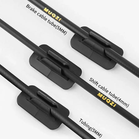 MUQZI 4pcs MTB Bike Brake Shifter Cable Housing Guide Clips &ndash; Durable Cable Management