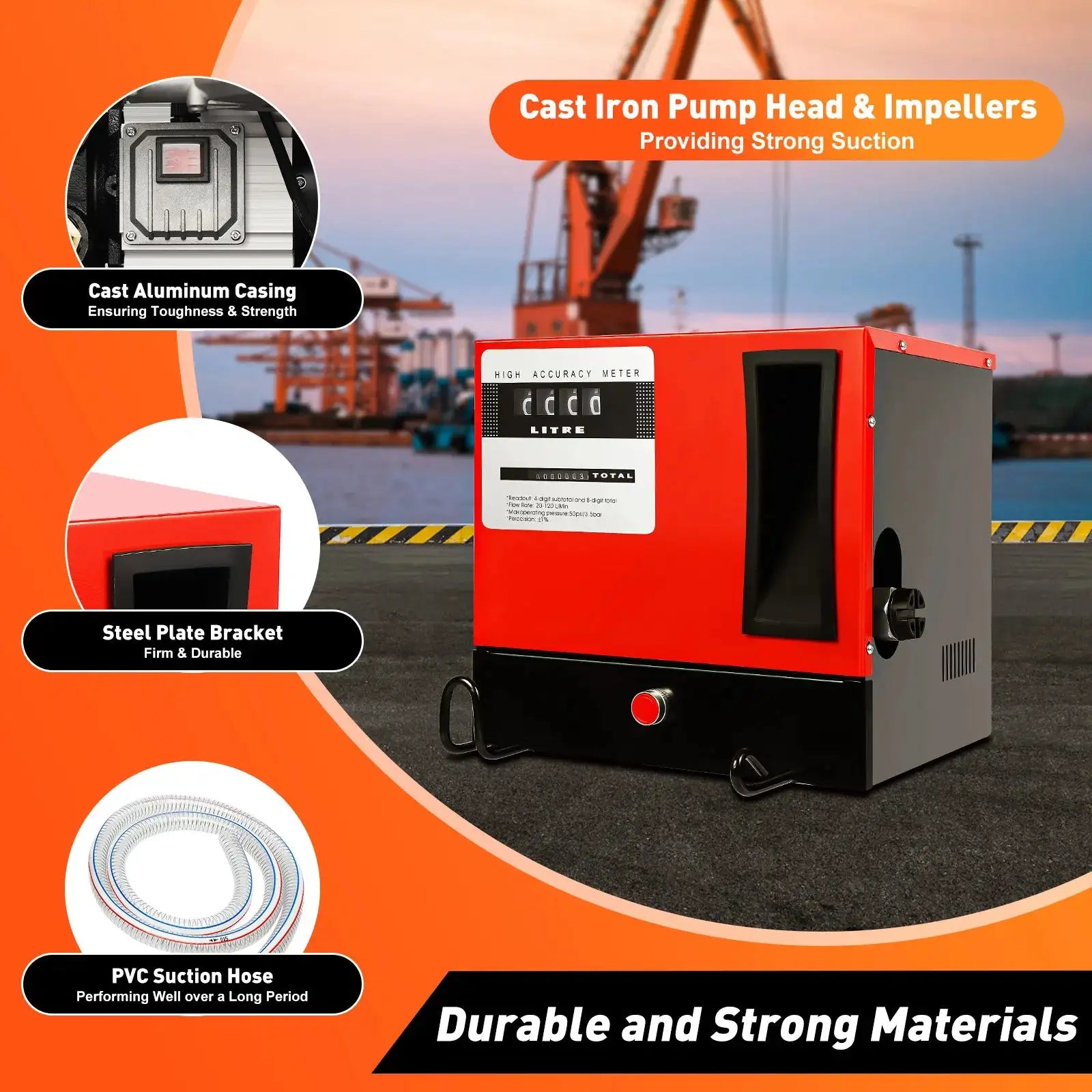 550W Fuel Dispenser Fuel Pump &ndash; Wall Mount Electric Pump