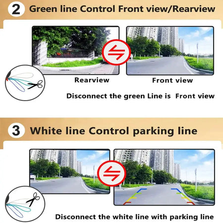 SMARTOUR 180 Degrees 1920x1080P Car Rear View Camera Fisheye Full AHD Night Vision Reverse AHD 4 Pin Vehicle Parking Camera by InterCyprus Trading Ltd
