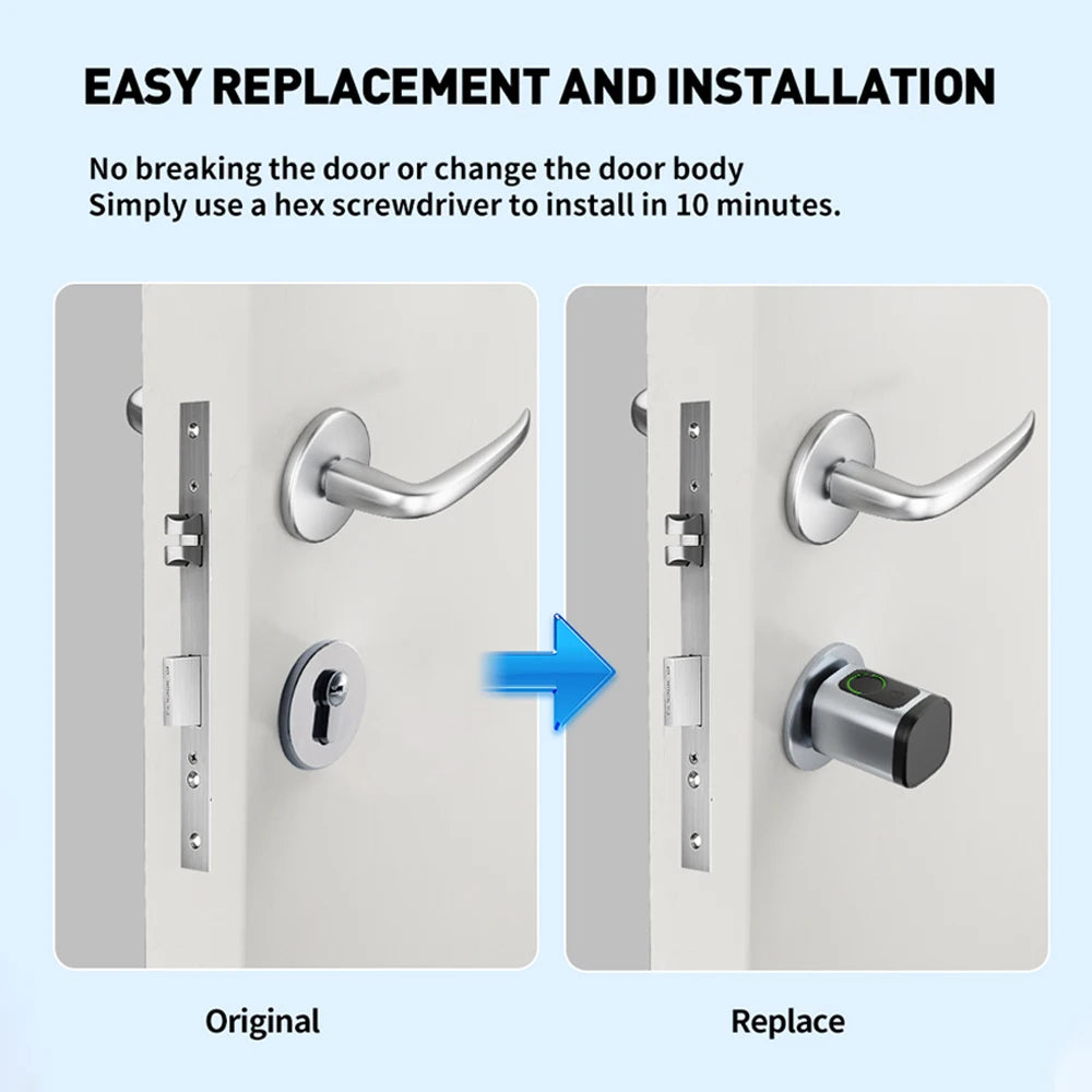 TTLock App Fingerprint Door Lock &ndash; Biometric and Card Access