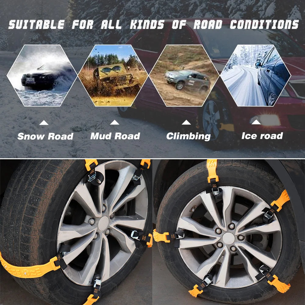 STC03 Car Winter Snow Chains - Ultra Durable Anti Slip