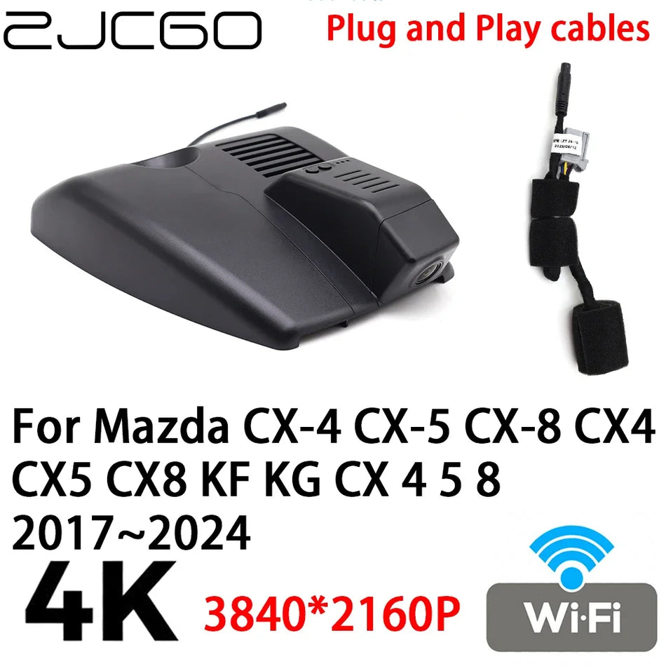 DVR Dash Cam 4K Ultra HD Mazda CX-4 CX-5 CX-8 2017-2024