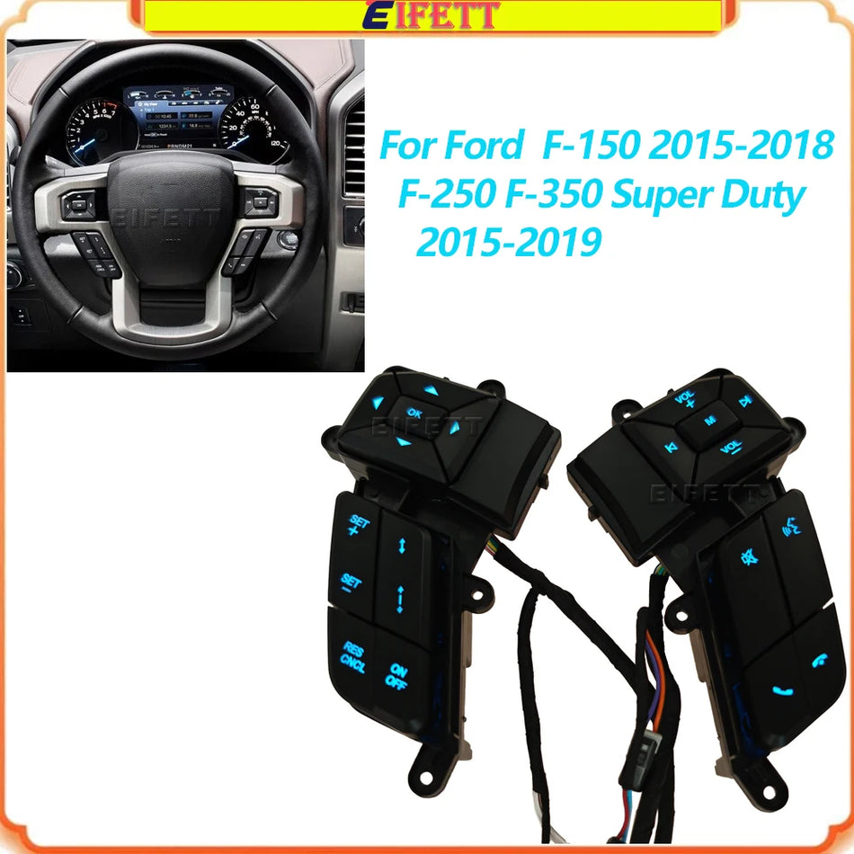 Interrupteur de contrôle du volant pour Ford F-150 F-250 F-350 Super Duty