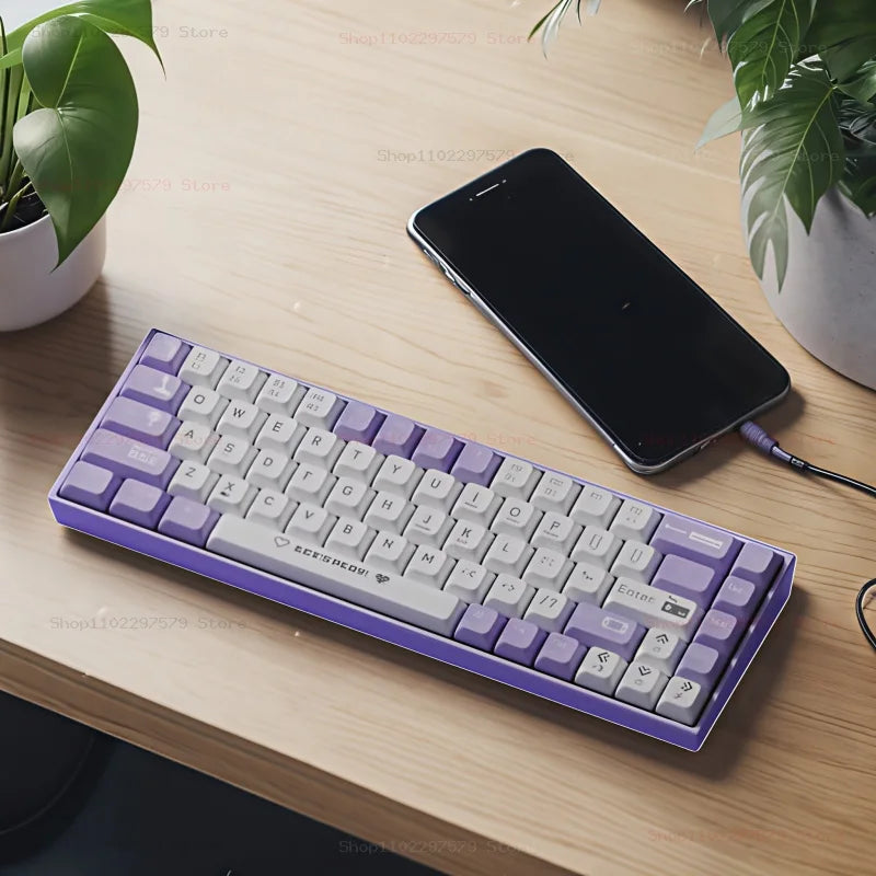 AK680 Mechanical Keyboard - 65 Percent Hot Swap Bluetooth