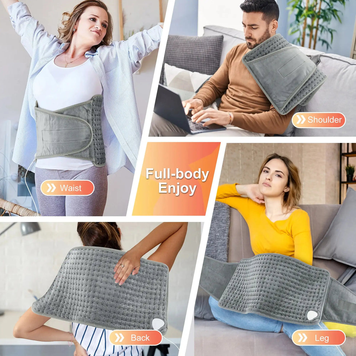 Electric Heating Waist Belt Warm Pad With Heat Control