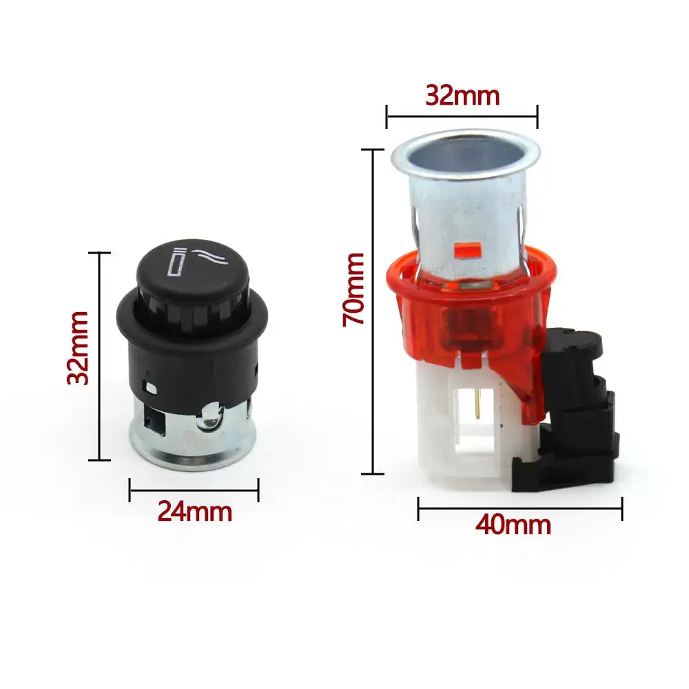 Car Center Console Cigarette Lighter Socket Plug For Volkswagen Golf 6 Caddy Bora Jetta Sagitar Santana L1J0919309 L1JD919341 by InterCyprus Trading Ltd