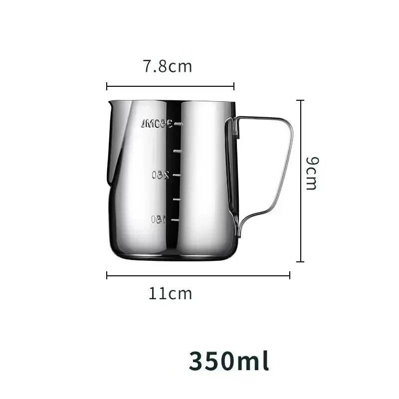 WUWANLI Coffee Latte Art Pitcher &ndash; Precision Control with Clear Scale 350ml