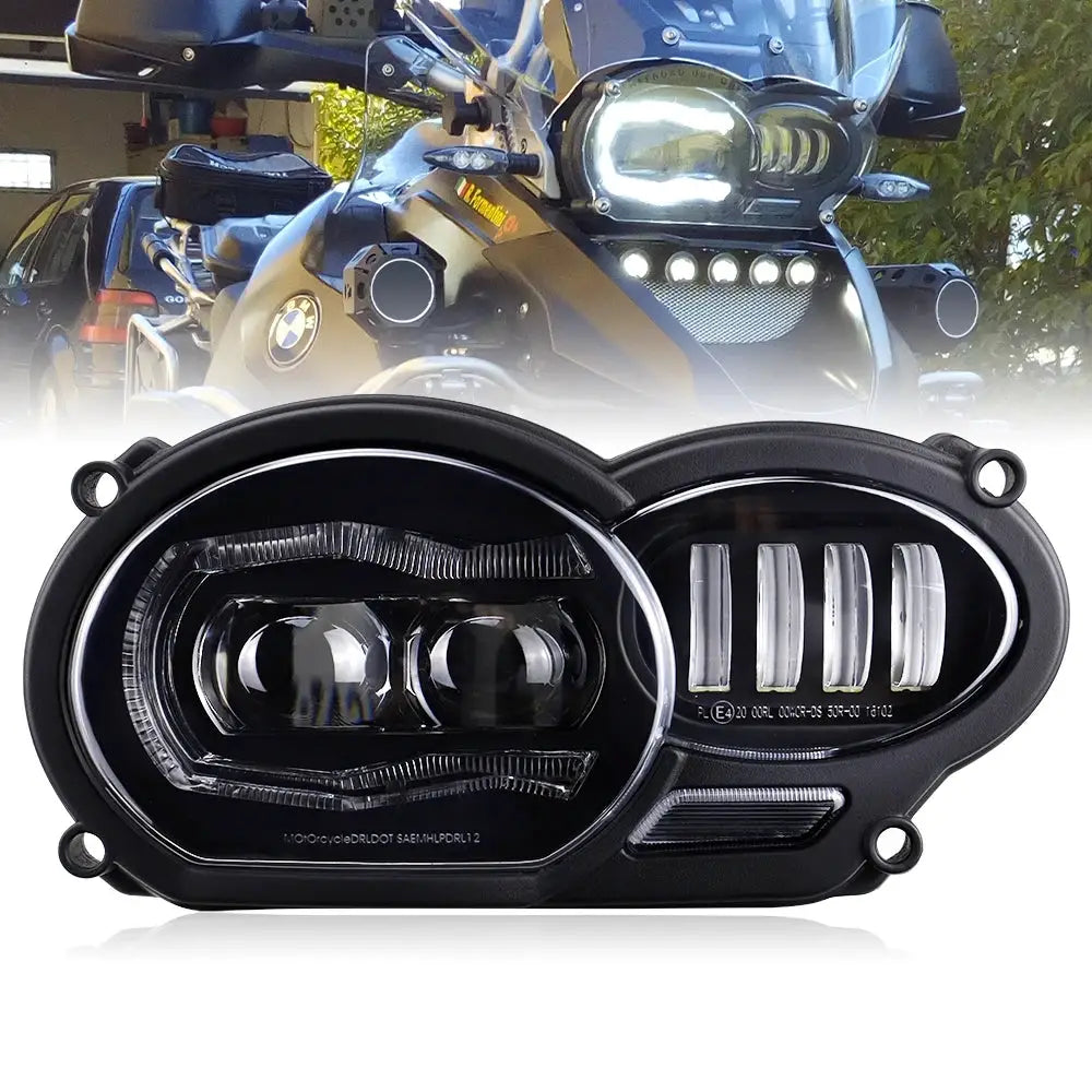 LED Headlight for BMW R1200GS R 1200 GS ADV R1200GS LC 2004-2012 ( fit Oil Cooler) by InterCyprus Trading Ltd