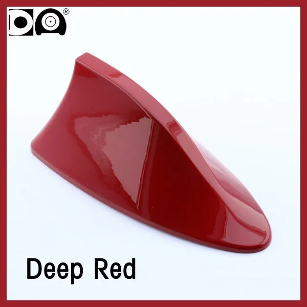Universal Shark Fin Antenna &ndash; Enhanced FM/AM Radio Signal Dark Red