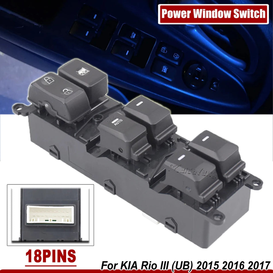 Vorne Links ABS Fensterheber Steuerungsschalter für Kia Rio III UB