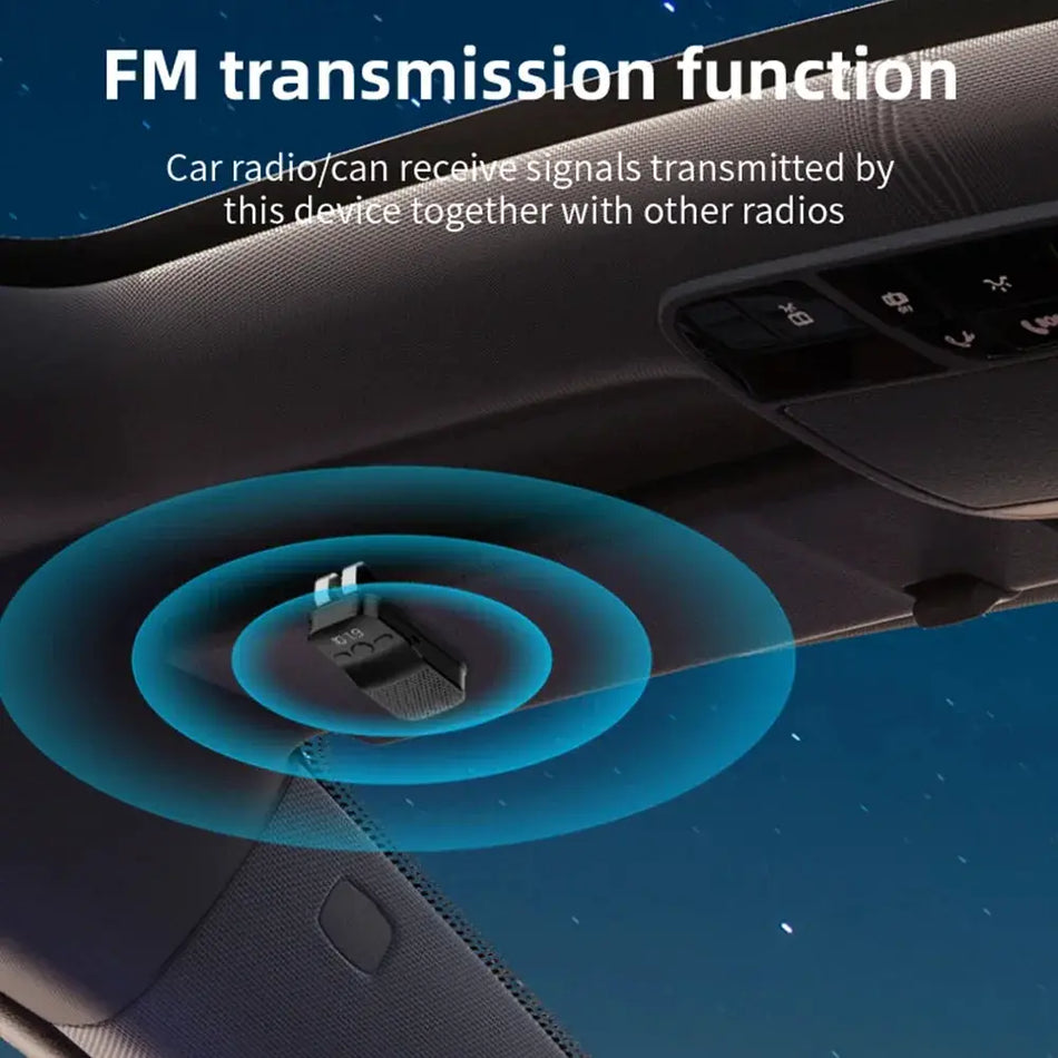 Ηχείο κιτ αυτοκινήτου Bluetooth 5.4 με ανοικτή ακρόαση, MP3 και κλιπ σκιάστρου
