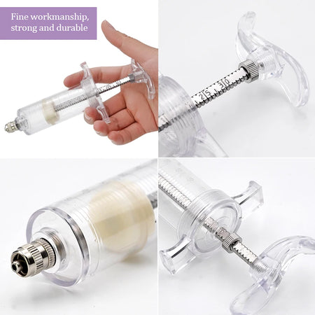 JIECARE Animal Syringe For Farm Animals - Reusable Syringe
