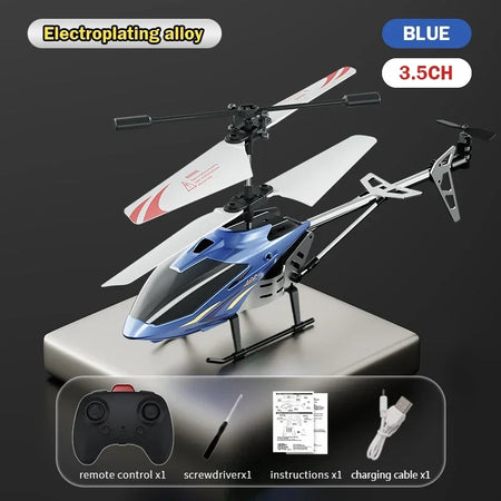 3.5Ch Rc Helicopter Alloy &ndash; App Controlled Flight Time 3.5CH blue alloy