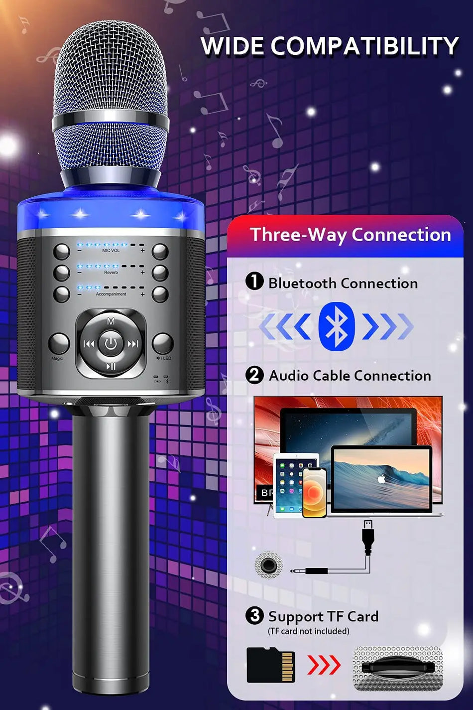 Karaoke Microphone Bluetooth Wireless Mic &ndash; Ultra Portable