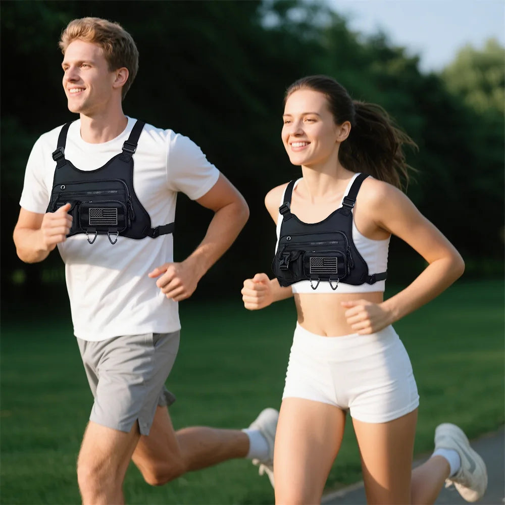 Camping Front Chest Vest Pack &ndash; Lightweight Running Pack