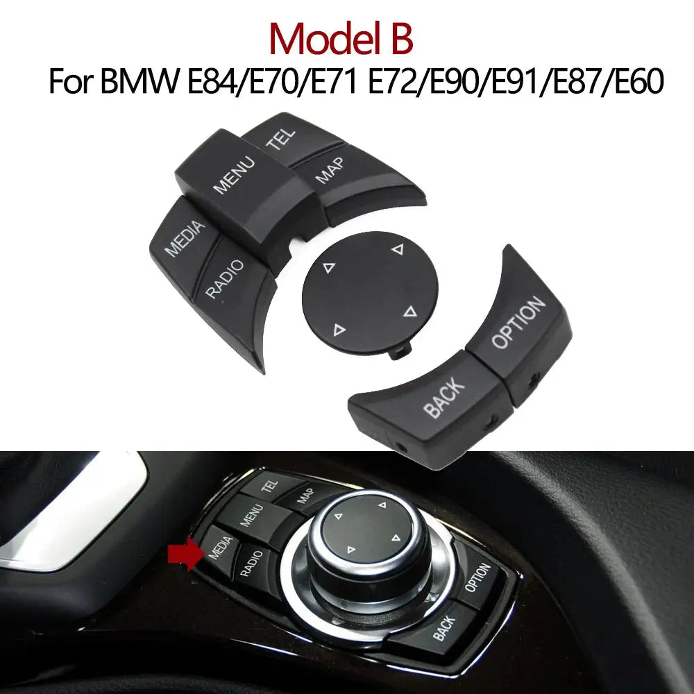 Car CIC IDrive Multimedia Control Knob Menu Button Keys For BMW X1 X5 X6 1 3 5 Series E84 E90 E91 E92 E70 E71 E72 E60 E87 E88 by InterCyprus Trading Ltd