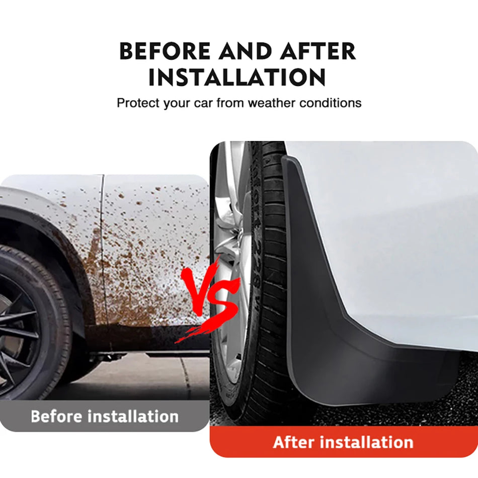 Honda Fit Jazz GK5 2014-2017 için Çamur Fırtınası 4 Parça Set Dayanıklı Hava Koşullarına Dayanıklı