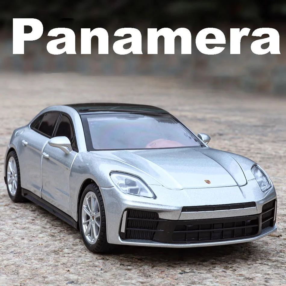 Mașină de jucărie Diecast Panamera 911 Turbo S cu retragere, sunet și lumină 1:24