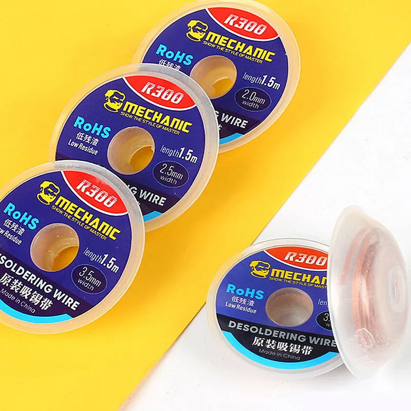 MECHANIC R300 Solder Wick &ndash; Powerful Low Residue Desoldering Tape