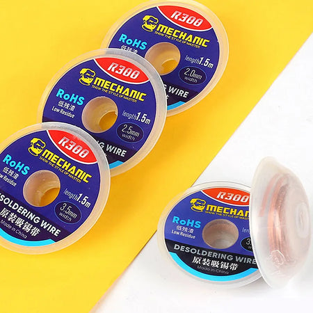MECHANIC R300 Solder Wick &ndash; Powerful Low Residue Desoldering Tape