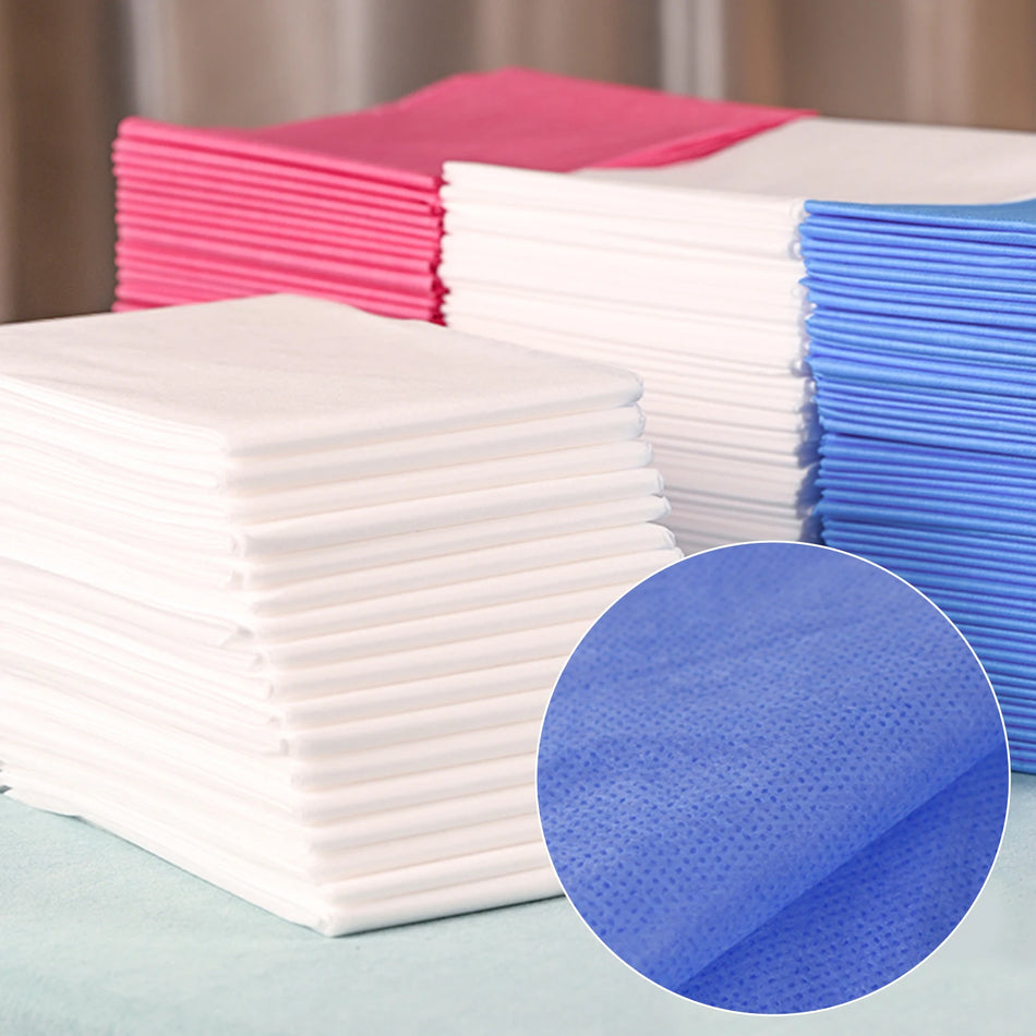 100 sztuk trójkolorowych prześcieradeł na łóżko do tatuażu 80x180cm jednorazowych