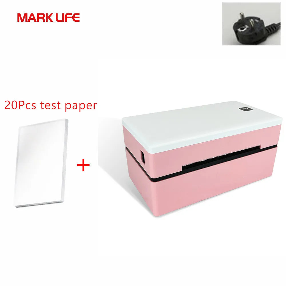 Marklife D200 Bluetooth Thermal Label Printer &ndash; Compact 4x6 EU Plug